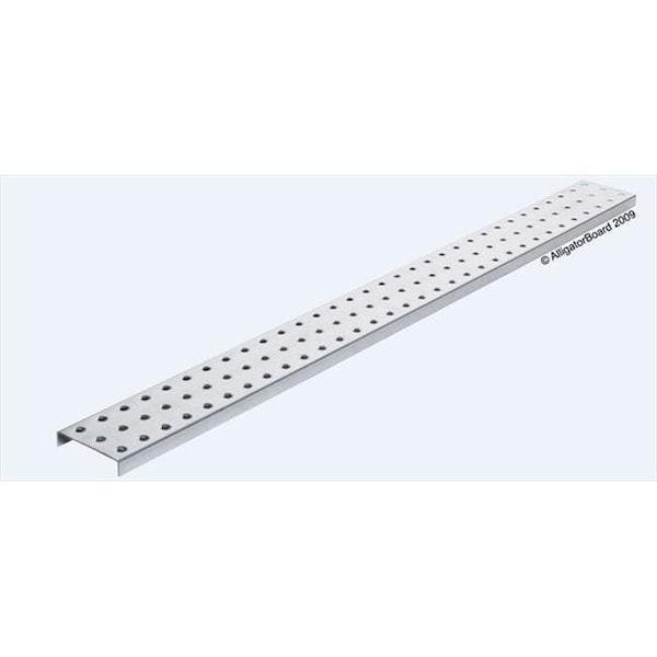 Alligatorboard Alligator Board ALGSTRP3x32GALV 3 in. L x 32 in. W Metal Pegboard Strip with Flange - Pack of 2 ALGSTRP3x32GALV - main